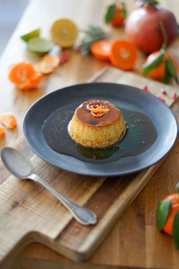 Crème renversée au caramel de clémentine Les Pépites de Noisette