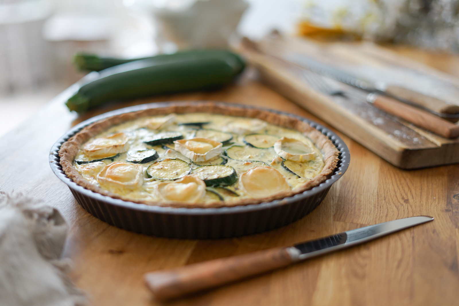 Quiche courgette chèvre Les Pépites de Noisette