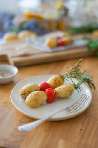 Recette Brochettes Pomme De Terre De Primeur Assiette 5