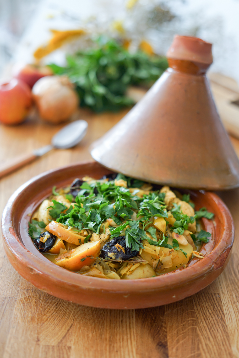 Tajine de poulet aux pruneaux Les Pépites de Noisette