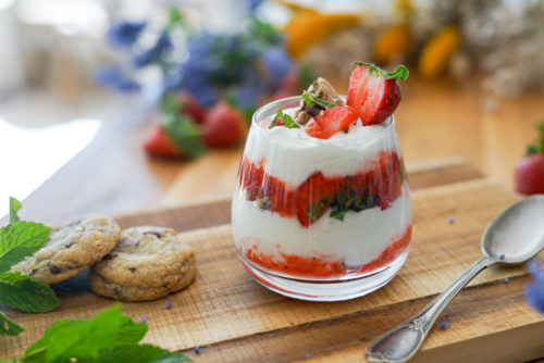 Recette Verrine Fraises Cookies 2