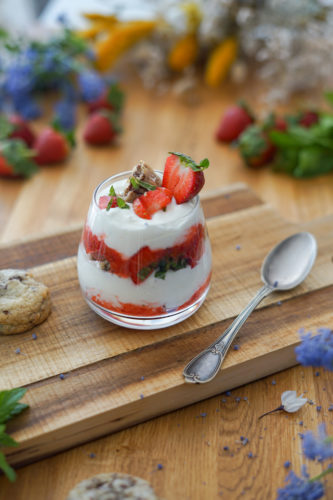 Recette Verrine Fraises Cookies 4