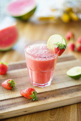 Recette Smoothie Pasteque Fraise 6