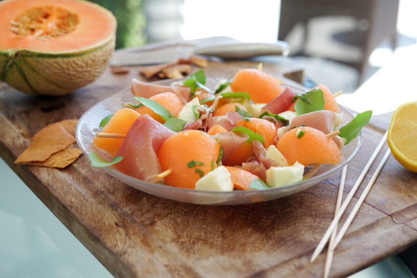 Brochettes melon jambon Les Pépites de Noisette