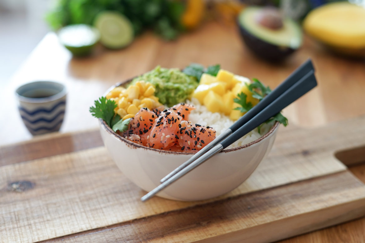 Recette Poke Bowl Saumon Mais 9