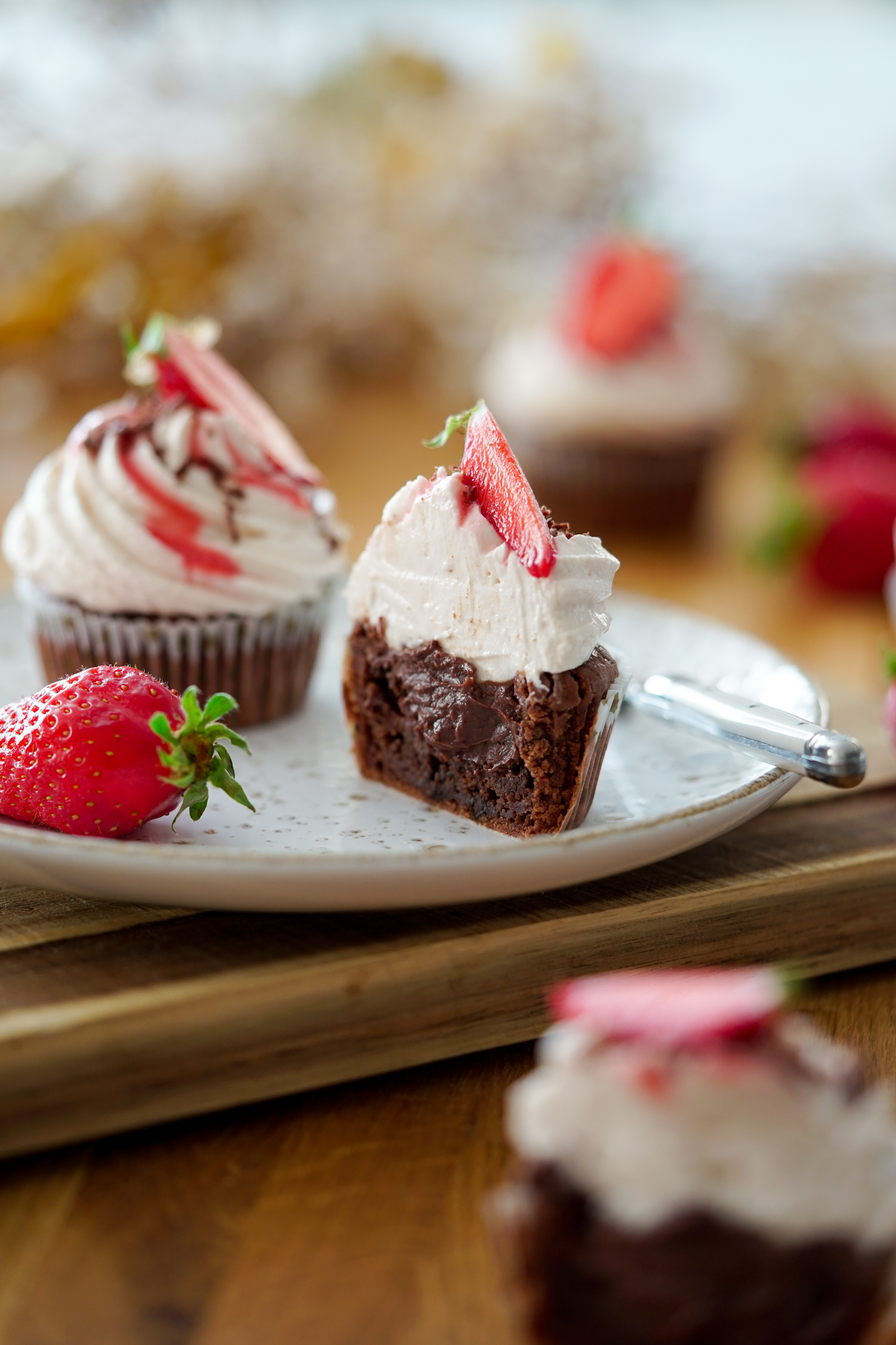 Cupcake chocolat coeur fondant Les Pépites de Noisette