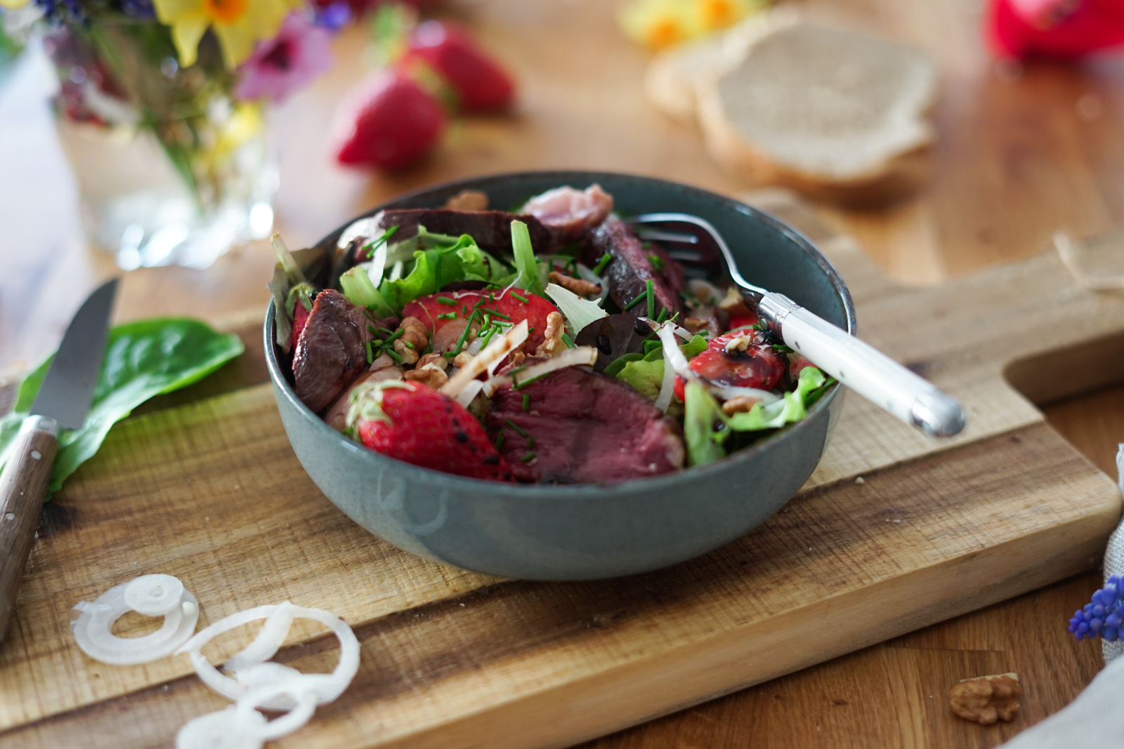 Salade au confit de canard - Les Pépites de Noisette