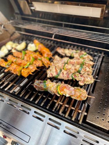 Brochettes Gaz Vertical