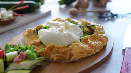 Recette Tarte Rustique Burrata Courgette