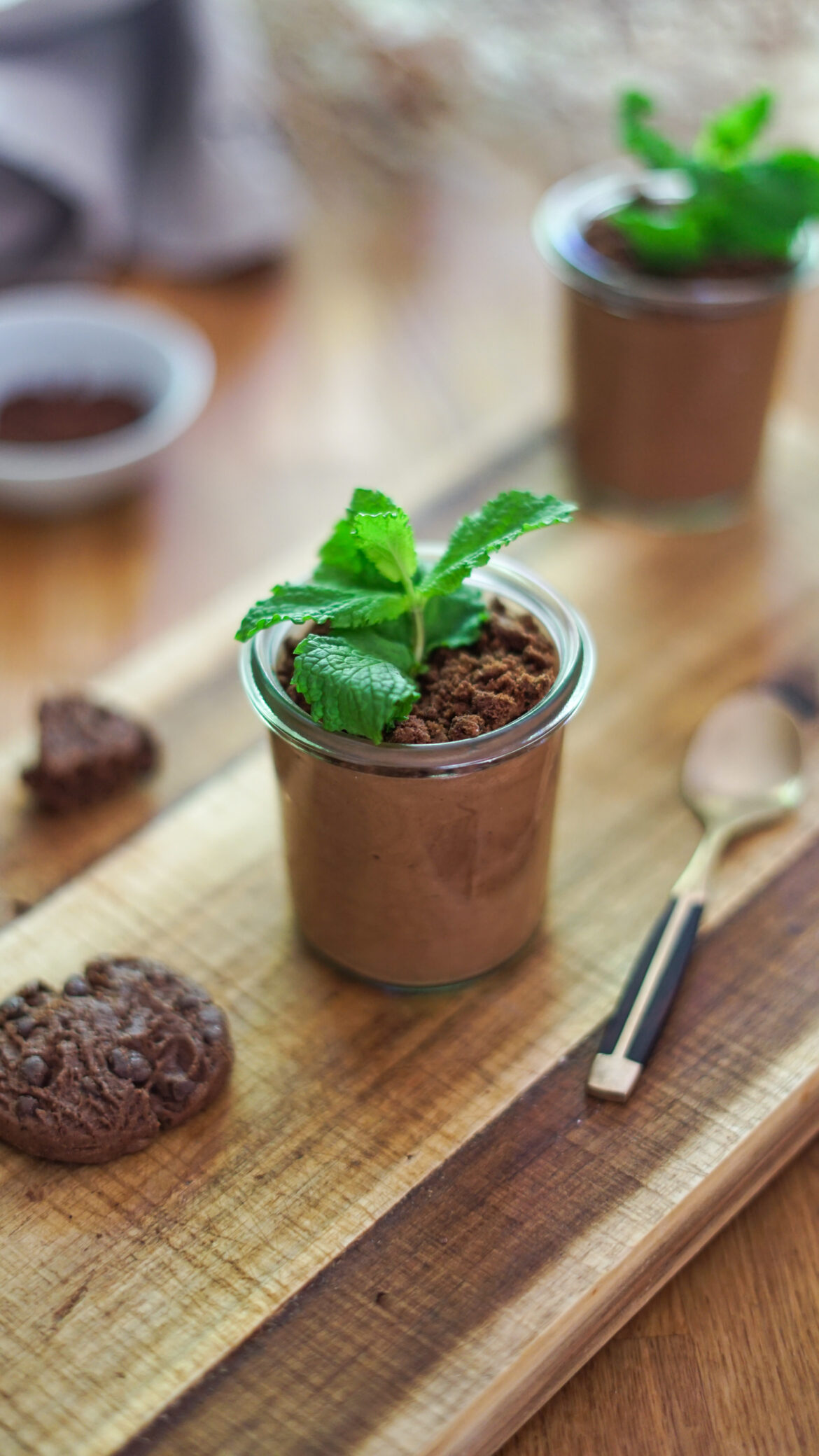 Mousse au chocolat façon pot de fleur trompe l&amp;#39;oeil - Les Pépites de ...