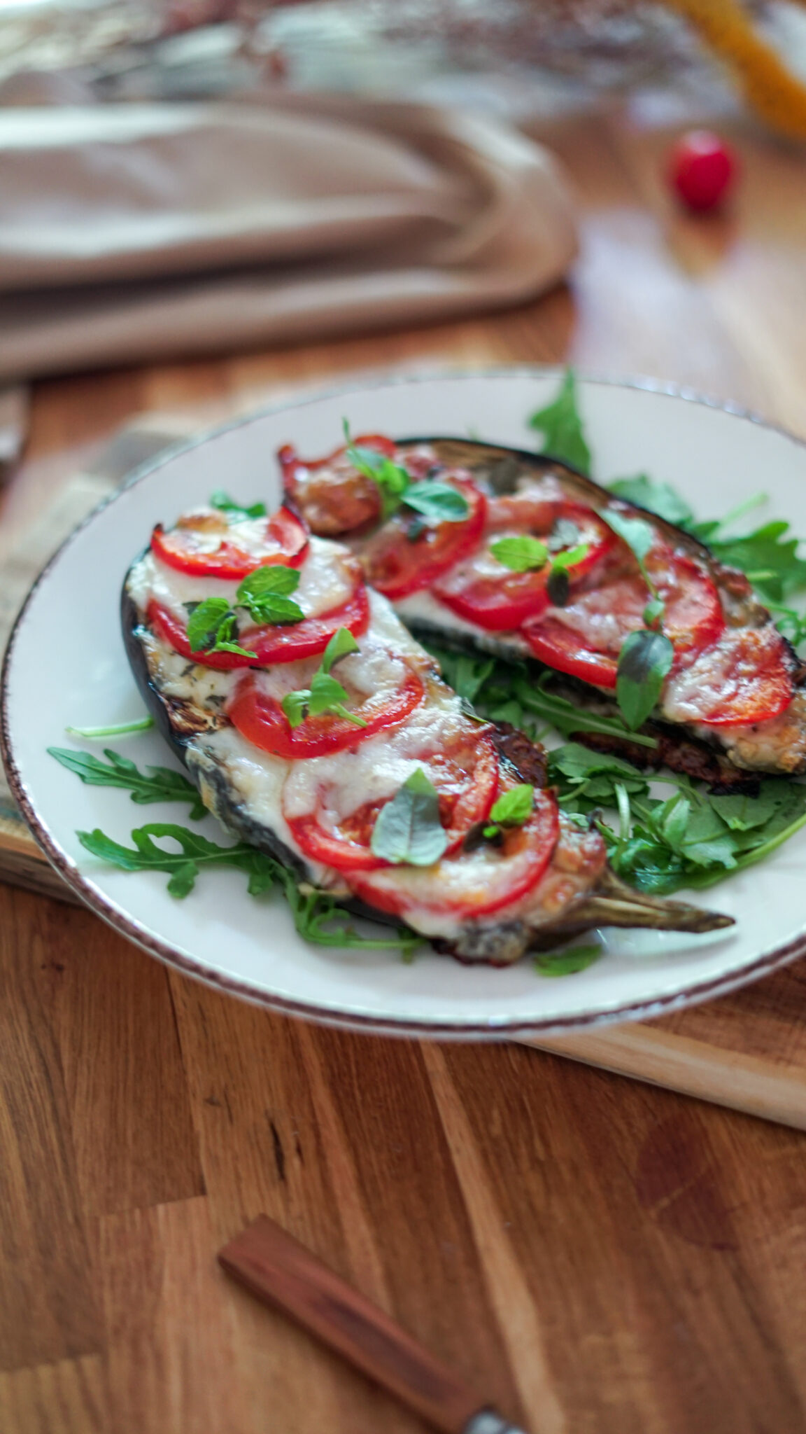 Aubergines façon tomates mozzarella Les Pépites de Noisette
