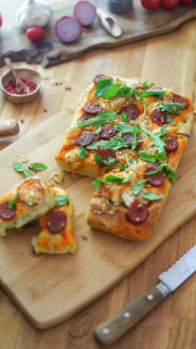 Recette Foccaccia Chorizo 12