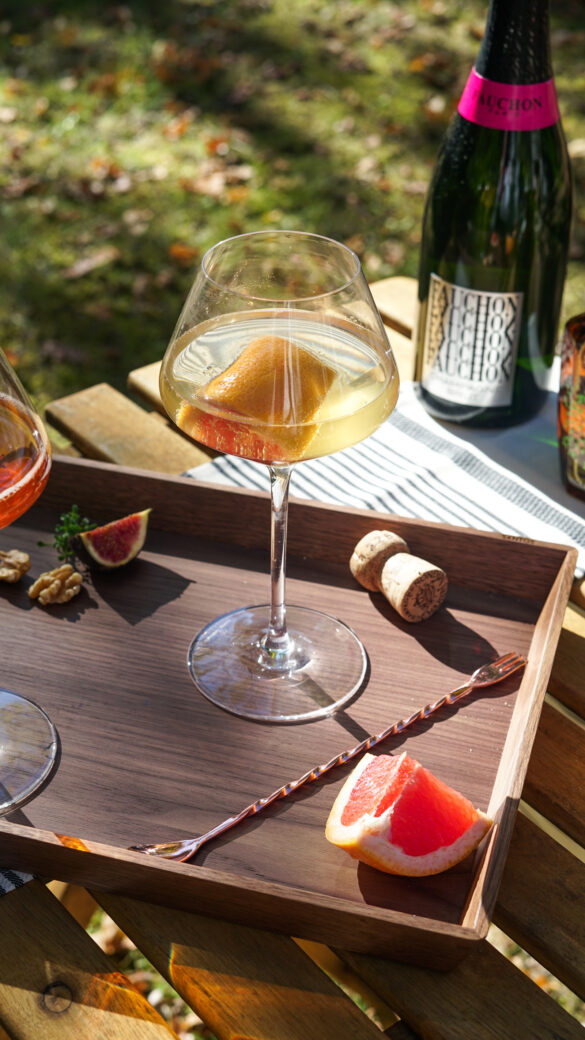 Cocktail Champagne Pamplemousse Les Pépites de Noisette