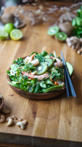 Recette Salade Kiwi Crevettes Thai 6