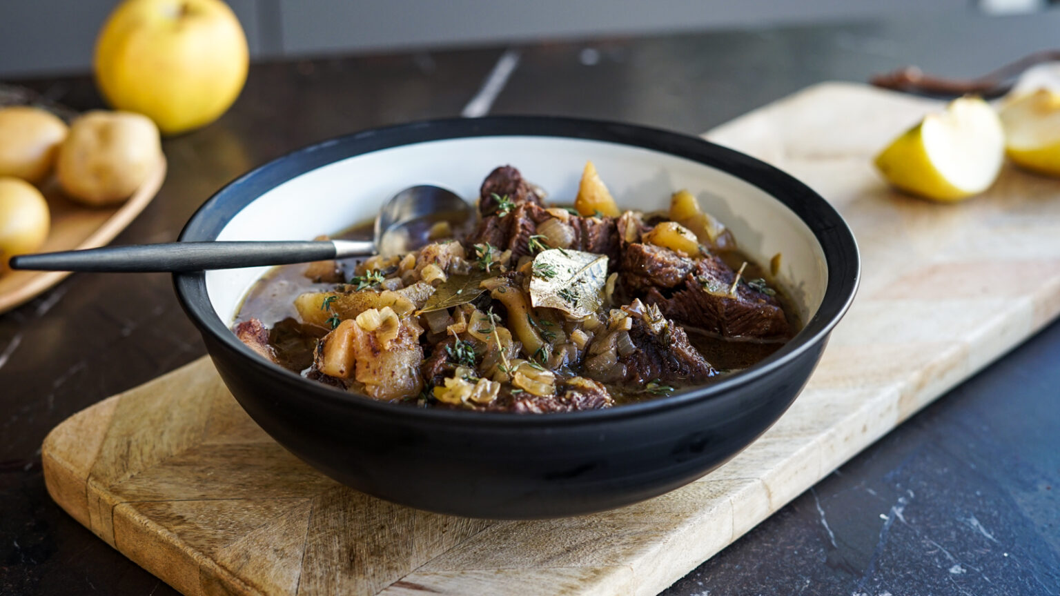 Joues de boeuf au cidre et aux pommes Les Pépites de Noisette