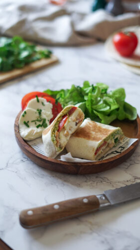 Recette Wraps Tomate Mozzarella 5