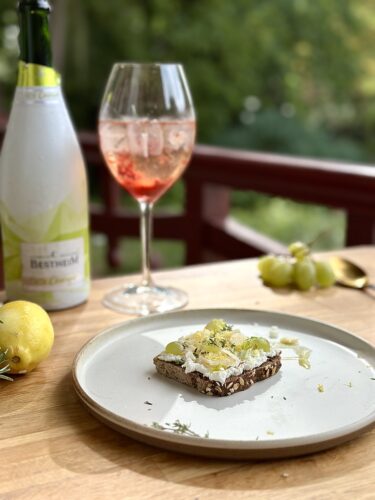 Recette Tartine Ricotta Parmesan Raisins